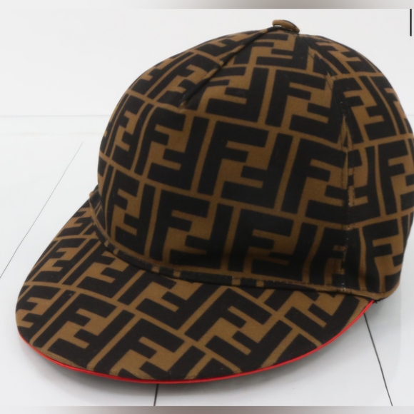 Fendi Other - Fendi Brown FF Jacquard Baseball Cap Like New!!